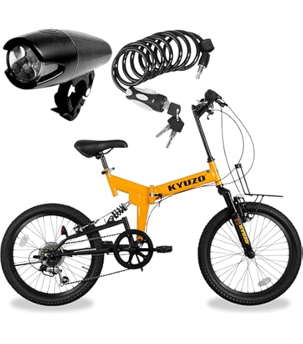 half bike 折りたたみ自転車 ブラウン・ホワイト Amazon | 折りたたみセミファットバイク 20インチ 6段変速 前後